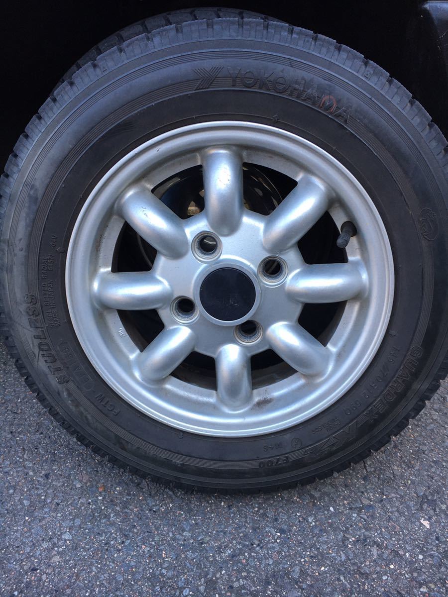 K0578ワタナベ 旧ミニ用 アルミホイール 12インチ エイトスポーク 国産