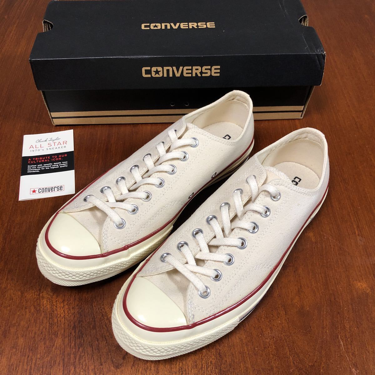 【試着のみ】 CONVERSE CT70 生成り OX US9 27.5cm premium line コンバース PERCHMENT chuck taylor 復刻 チャック プレミアムライン