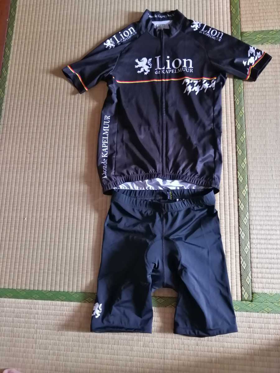 人気SALE，定番 リオン ド カペルミュール Lion de KAPELMUUR 半袖ジャージ 千鳥チップ Ｌサイズ サイクルウェア(Lサイズ)｜売買されたオークション情報、yahooの商品情報をアーカイブ公開 - オークファン 男性用