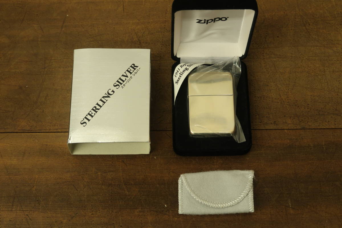 中古未使用 ZIPPO ジッポー ライター 1941レプリカ スターリング