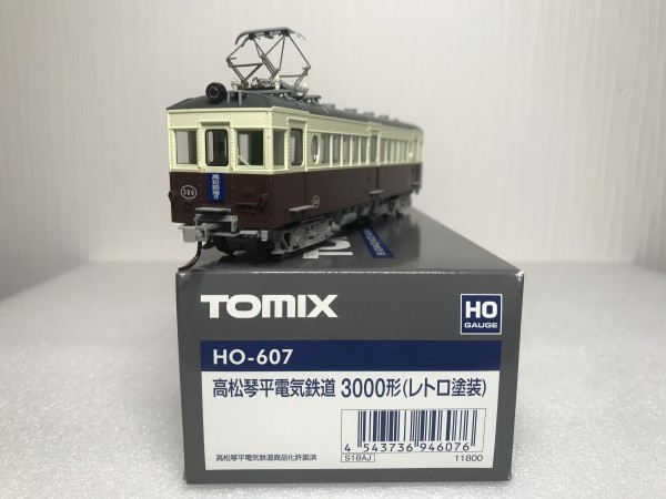 TOMIX HO-607 高松琴平電気鉄道 3000形（レトロ塗装） ほぼ新品