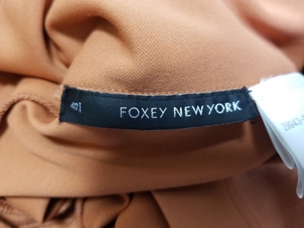 フォクシーニューヨーク FOXEY NEW YORK サイズ40 M ライトブラウン