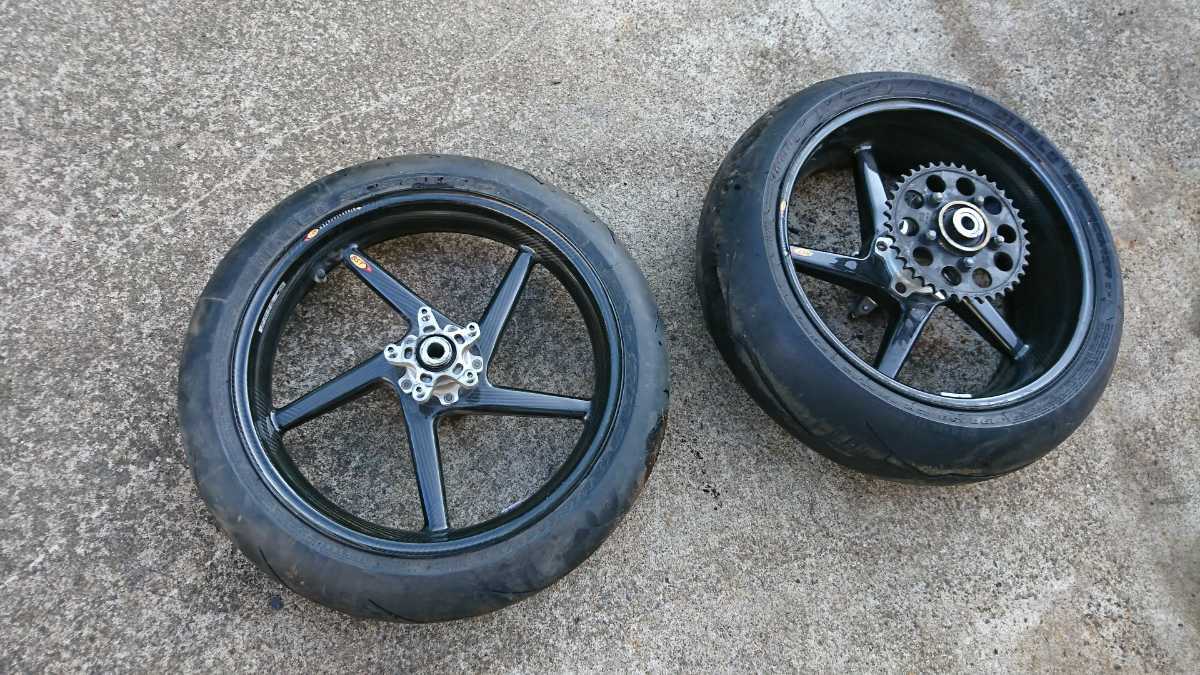 カワサキ ZX10R用 BSTホイール カーボンホイール 前後