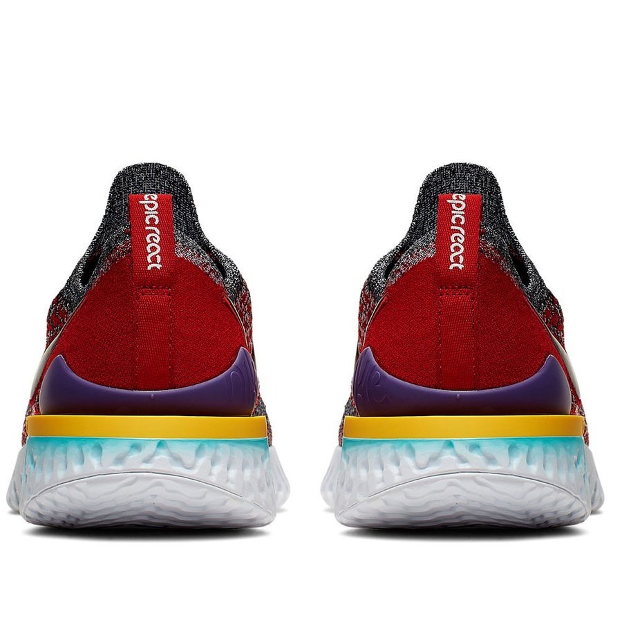 Nike 0 Epic React Flyknit - Running Men's White Black Shoes Size