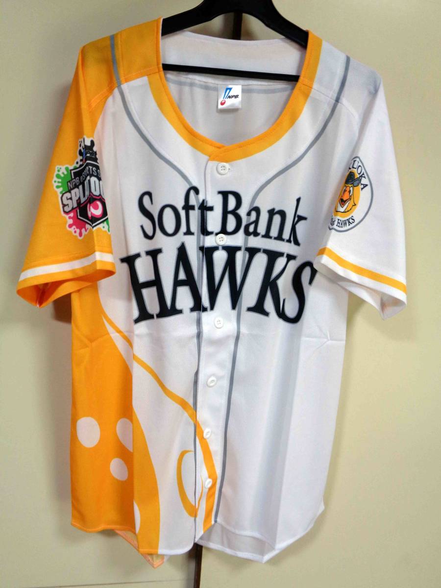 スプラトゥーン NPB eスポーツ 福岡ソフトバンクホークス　ユニフォーム 白黄F□新品NPB福岡ソフトバンクホークスeスポーツシリーズ スプラ