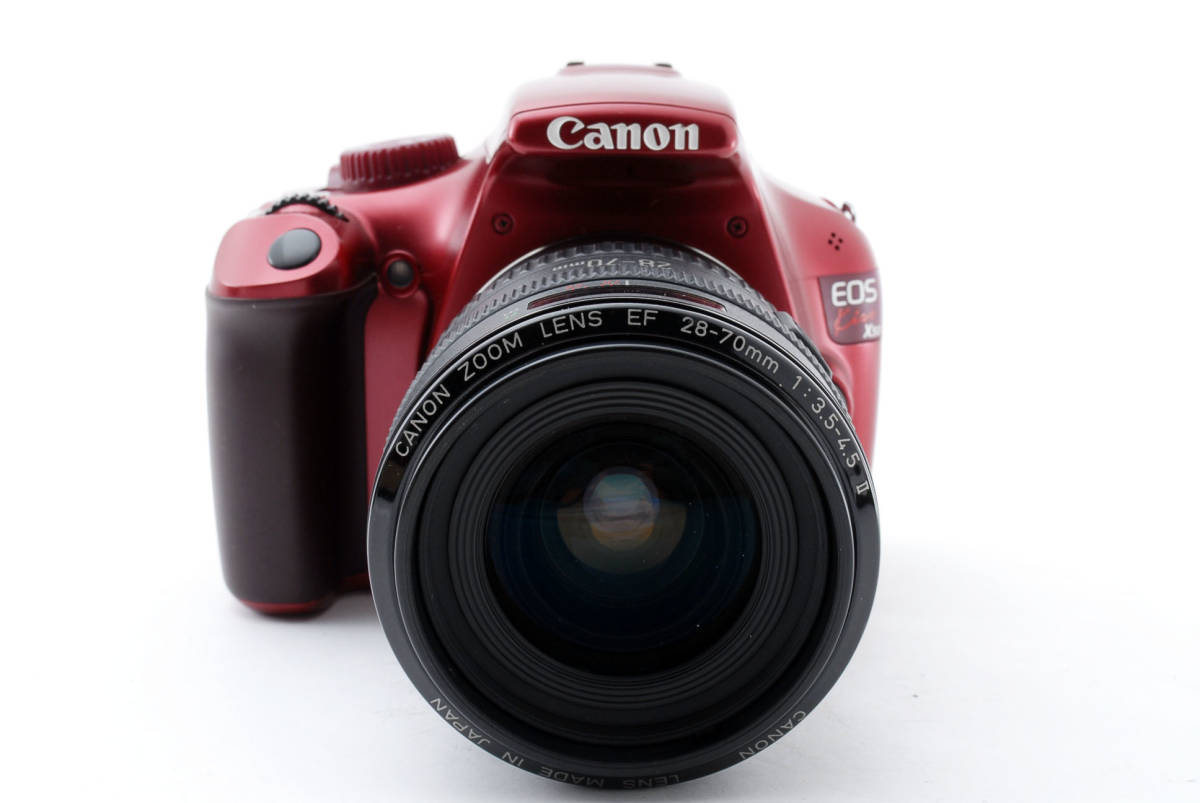 希少のレッド・AB品】CANON EOS Kiss X50 EF 28-70mm 1:3.5-4.5 II