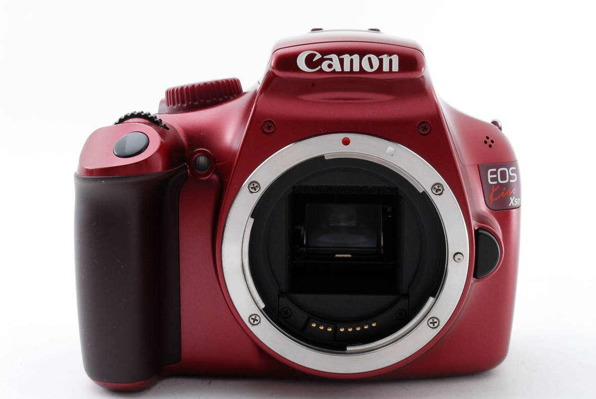 希少のレッド・AB品】CANON EOS Kiss X50 EF 28-70mm 1:3.5-4.5 II