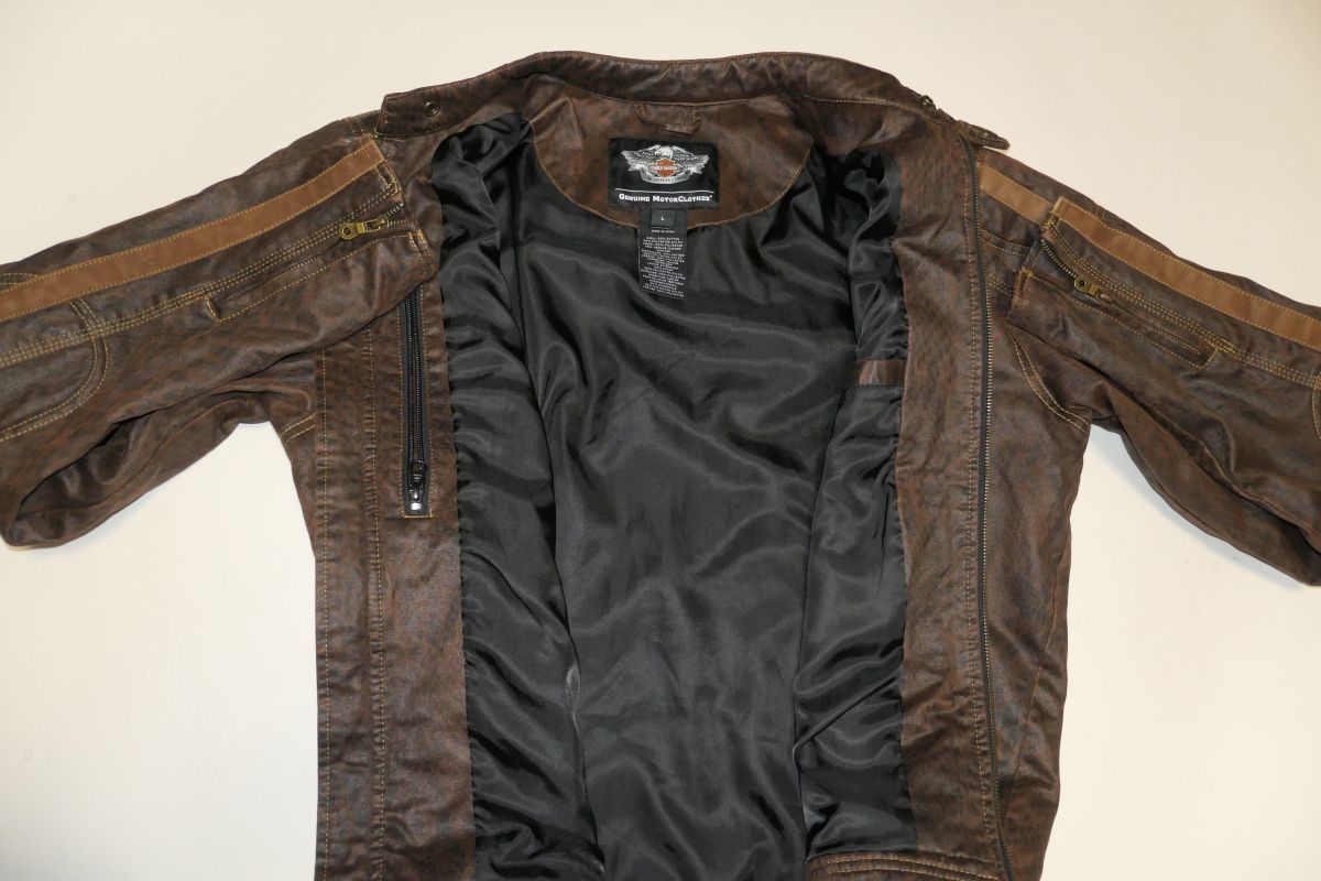 美品 Harley-Davidson純正 コットン ライディングジャケット 表記 