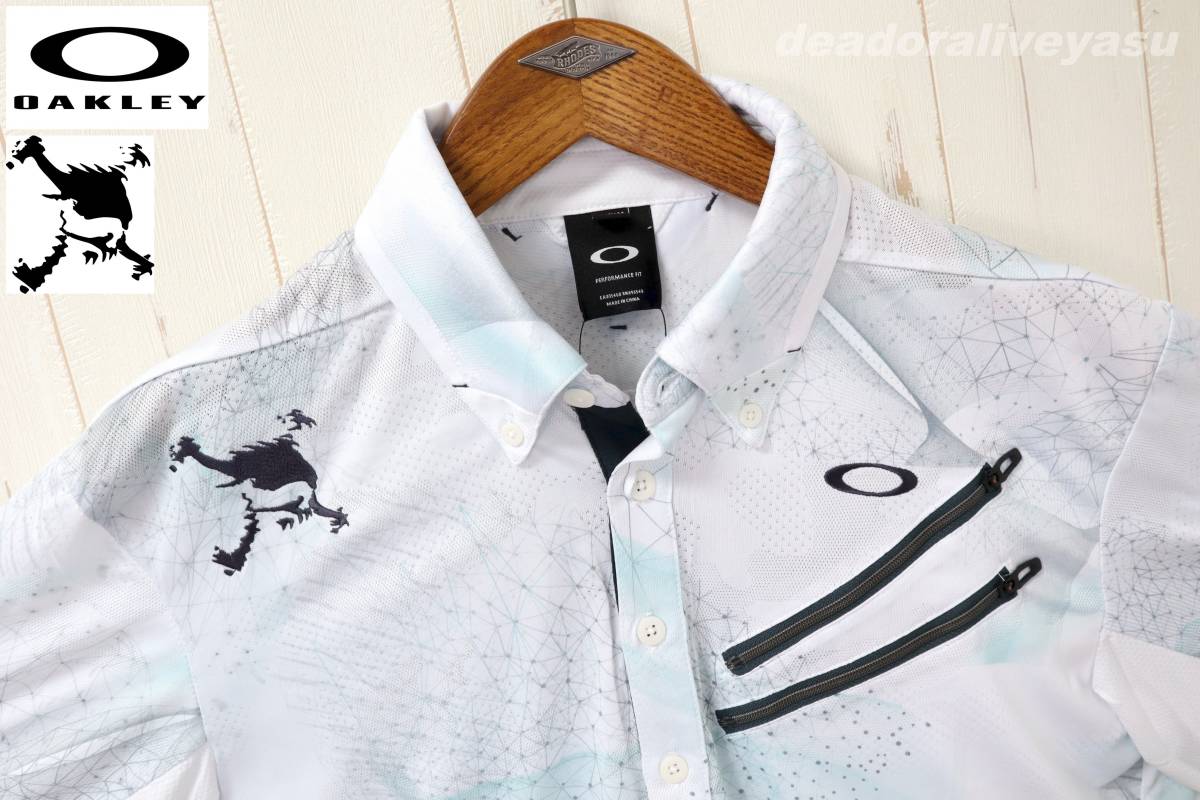  定価14 300円 OAKLEY オークリー L スカル Breathable Graphic 半袖シャツ(オークリー)｜売買されたオークション情報、yahooの商品情報をアーカイブ公開 - オークファン シャツ