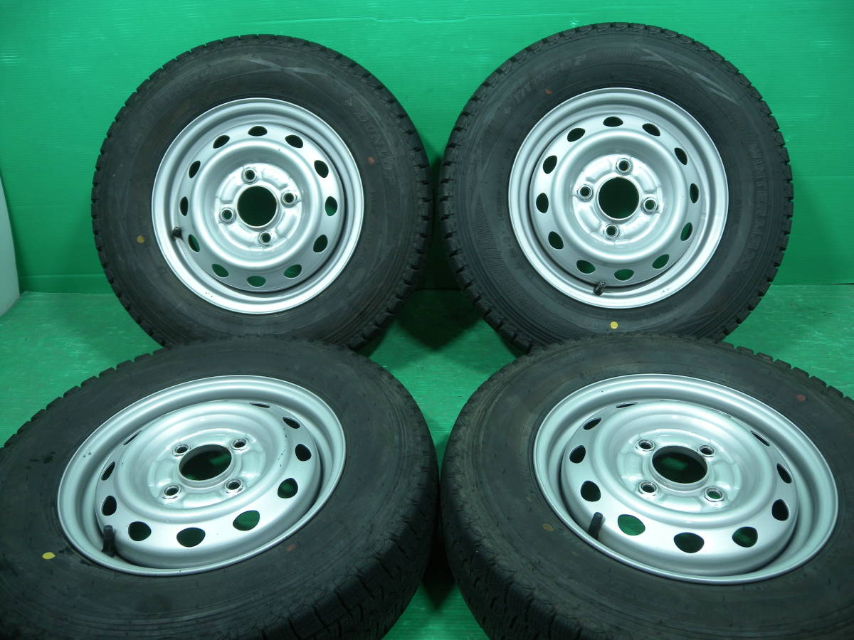  C211-16 145R12 6PR スタッドレス 4本セット ダンロップ 軽トラ 軽バス 軽バン バモス アクティ エブリーバン ハイゼット N-VAN(スタッドレスタイヤ)｜売買されたオークション情報、yahooの商品情報 4穴