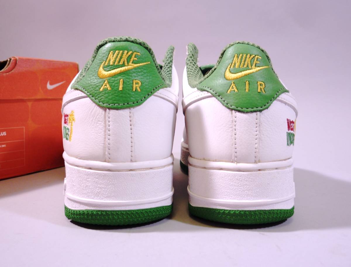 本物/2002年製 NIKE AIR FORCE1 PLUS 超希少West Indies 1st 白緑 幻の 