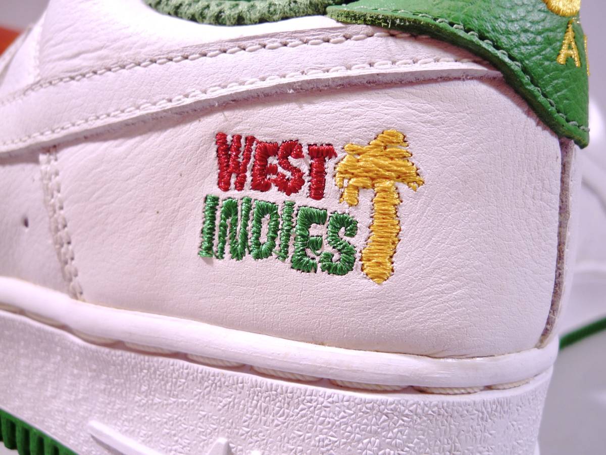 本物/2002年製 NIKE AIR FORCE1 PLUS 超希少West Indies 1st 白緑 幻の 