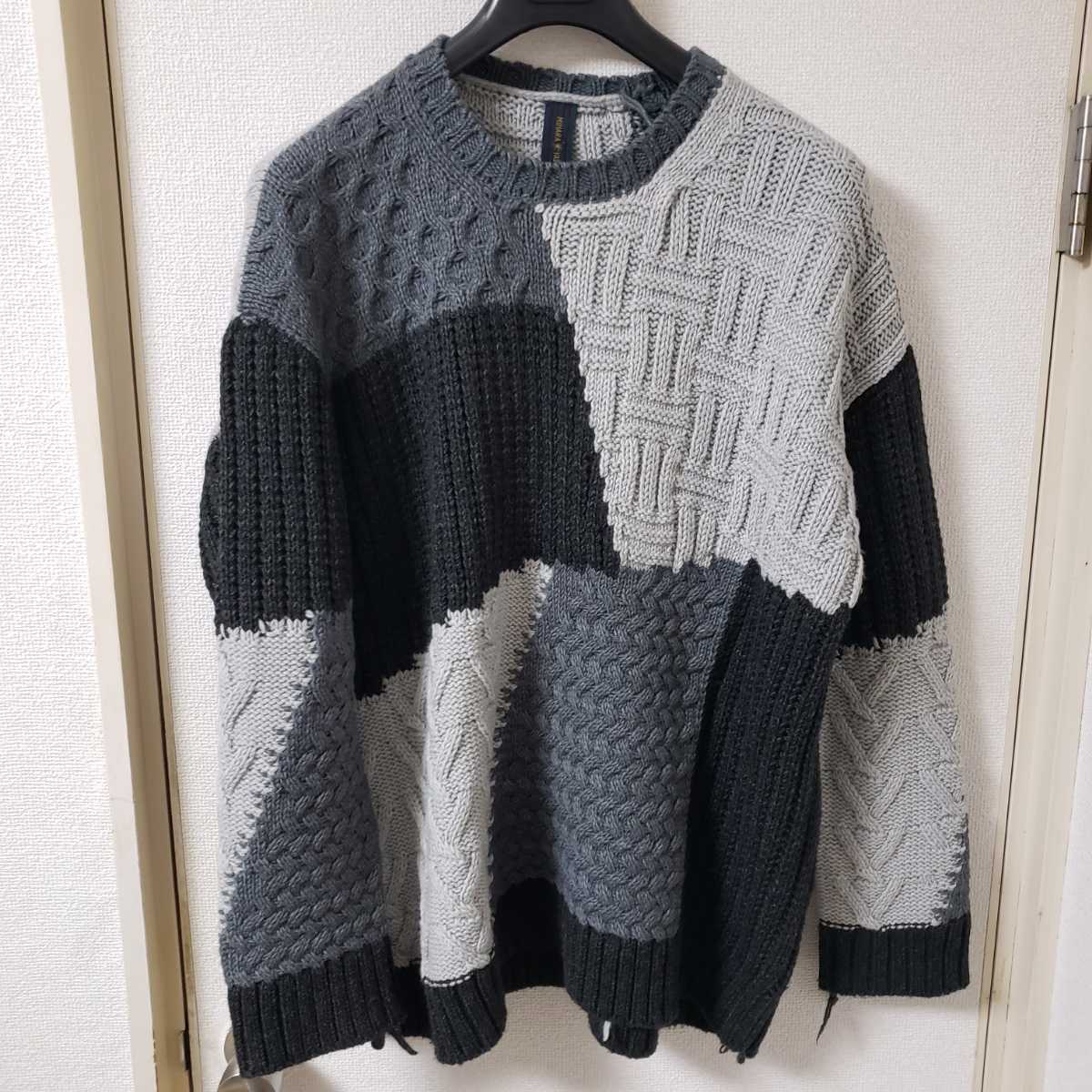 セーター ニット 「MIHARAYASUHIRO⁄ミハラヤスヒロ」LETTERED KNIT 