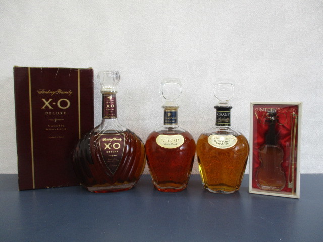 酒 ブランデー サントリー VSOP XO デラックス 4本セット まとめ売り