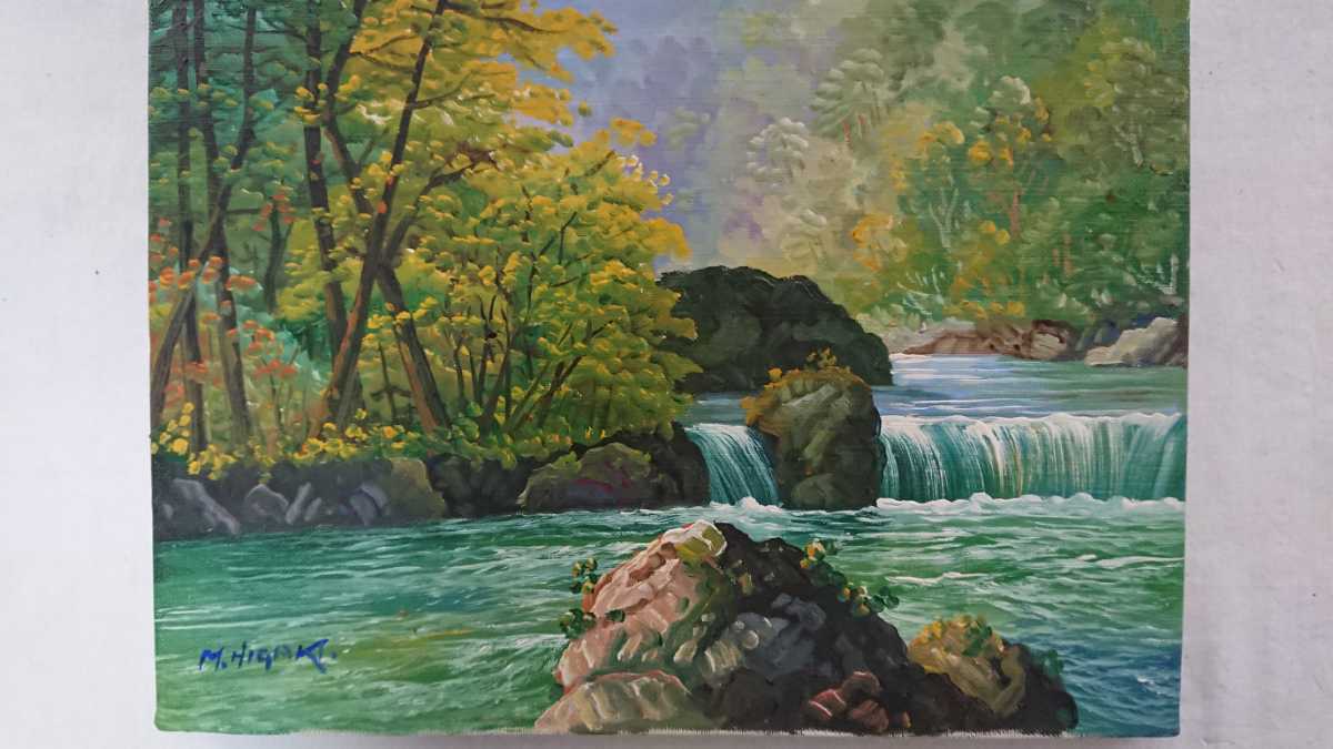 荒木孝介◇渓 流◇埼玉県奥秩父 F0号肉筆絵画作品 真作原画・新品