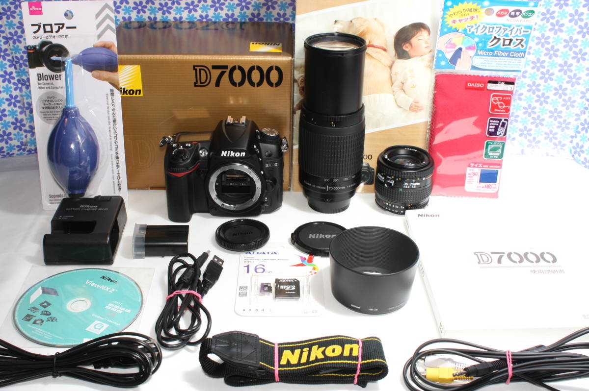 極上美品☆Nikon ニコン D7000 ダブルズームセット☆ド迫力Wレンズ☆高