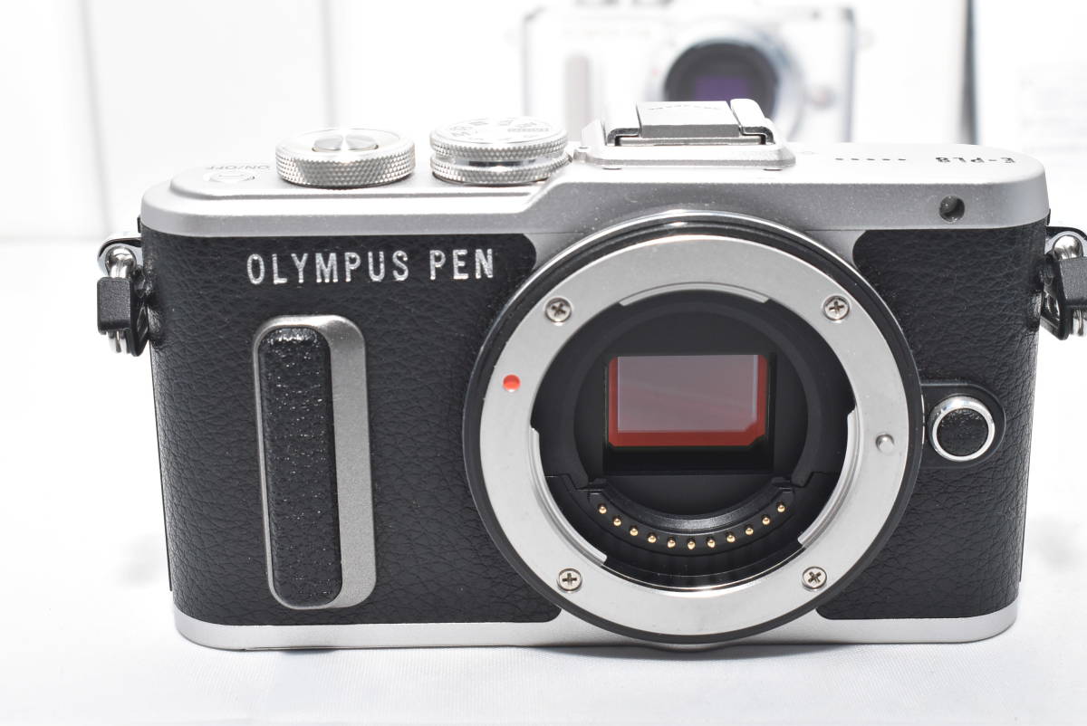 OLYMPUS ミラーレス一眼 E-PL8 ボディー ブラック　ショット数2974回　美品　元箱付き　バッテリー2個付き！