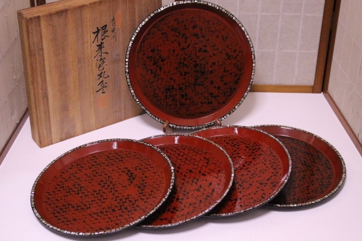 美術品・アンティーク・コレクション 値下げ茶道具 木製漆塗 懐石道具一式