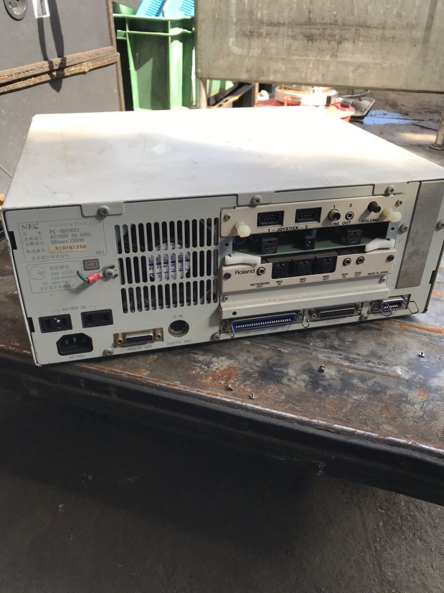NEC PC-9801 RX2 中古 ジャンク品 NEC 本体のみ 電源 RX☆管92 ジャンク