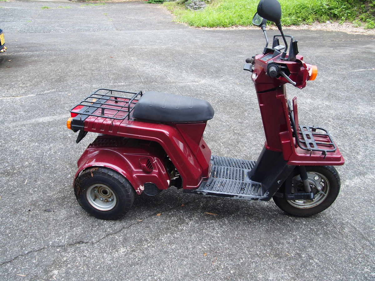 1円スタート ホンダ ジャイロX レストアベース 部品取り車 赤 TD01