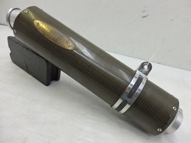 ZX14R ZX10R ninja1000 等に テックサーフ ケブラー カーボン サイレンサー 60.5φ マフラー 1円スタート 店頭引き取り可能【S004】