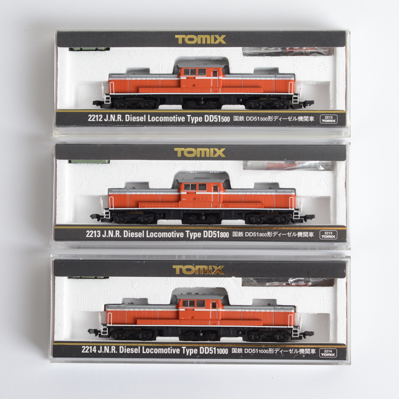 【品質保証，得価】 TOMIX 2212 2213 2214 国鉄 DD51-500形 ディーゼル機関車+DD51-800形+DD51-1000形 3点セット Nゲージ JR東海 鉄道模型 トミックス #211(Nゲージ)｜売買されたオークション情報、yahooの商品情報をアーカイブ公 その他