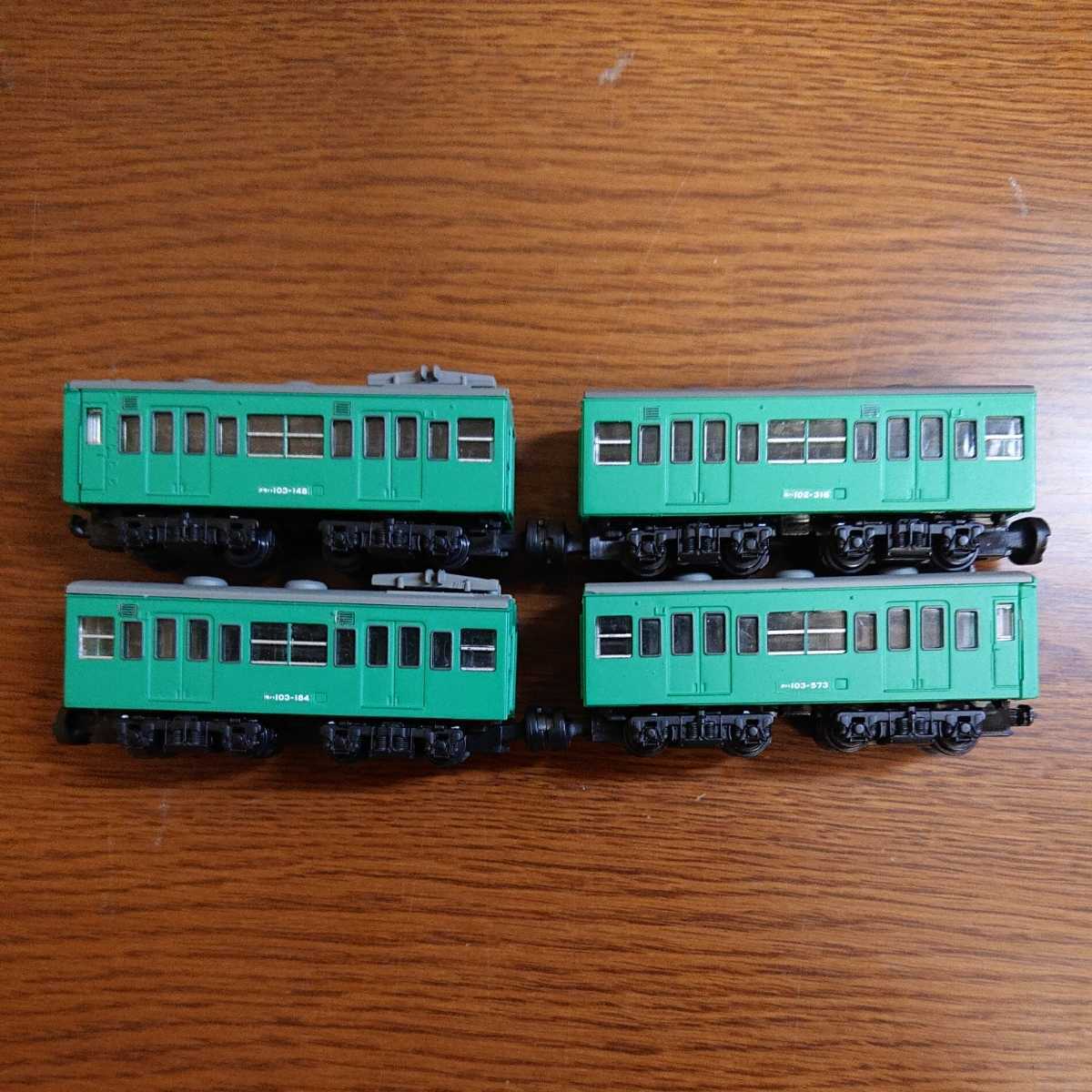 Bトレ】103系低運転台 常磐快速線 4両セット【組立済】