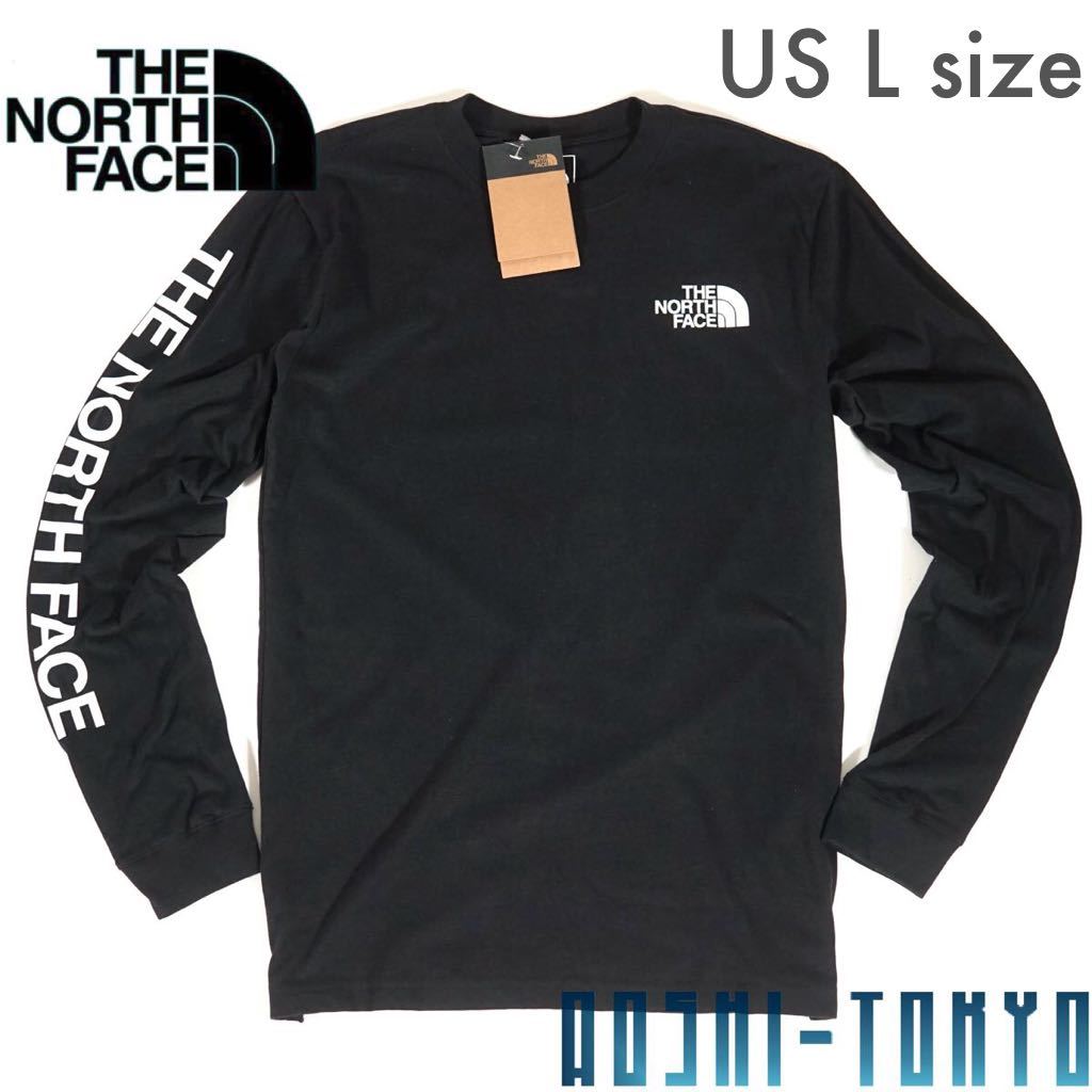 【人気SALE，2026】 日本未発売 THE NORTH FACE ロングTシャツ/US L 袖ロゴ /ノースフェイス/ロングスリーブ/ロンT/ハーフドーム(長袖Tシャツ)｜売買されたオークション情報、yahooの商品情報をアーカイブ公開 - オーク 男性用