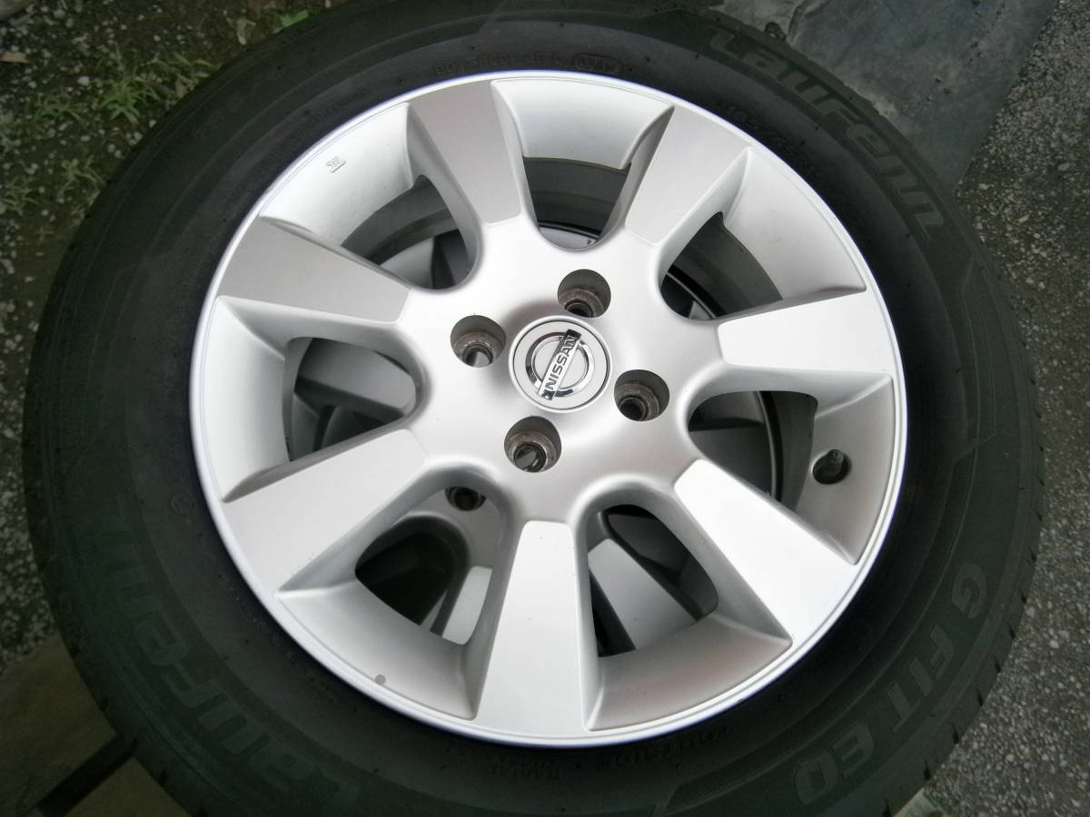 日産 中古サマータイヤ&ホイールセット ティーダ純正 ティーダ 185 