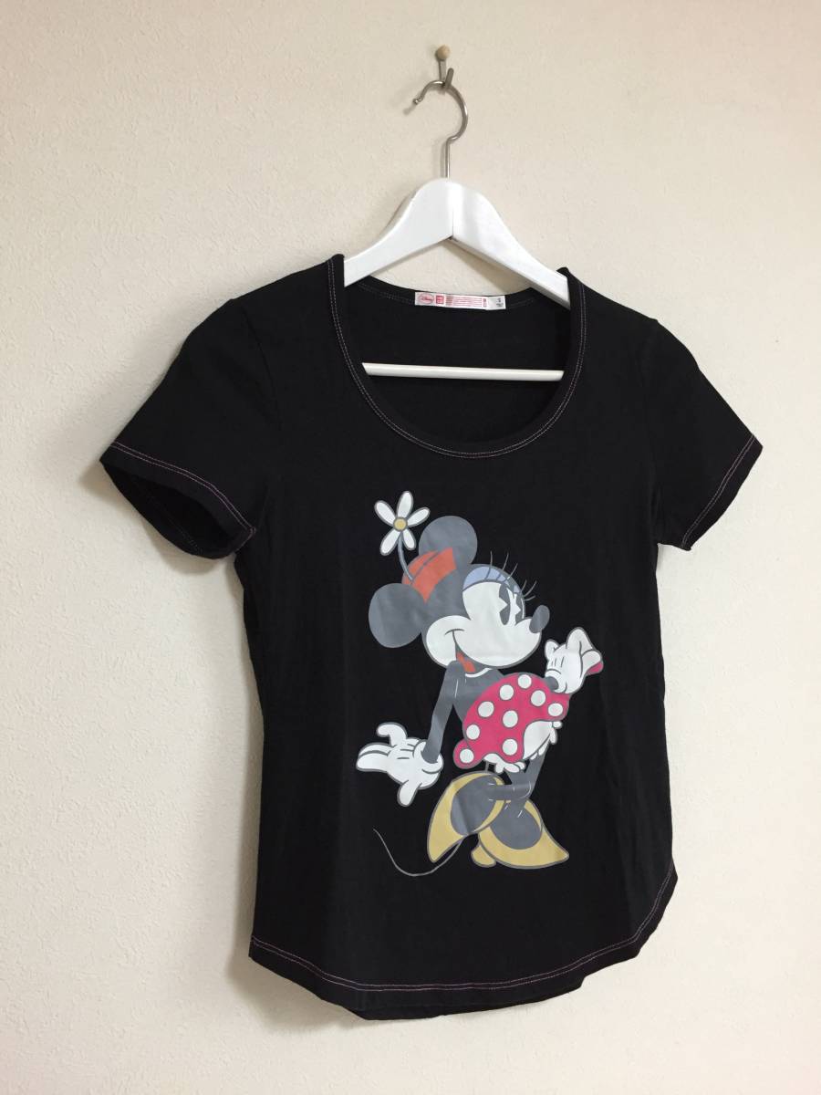 激安処分10円 最落無し ます Uniqlo Disney ユニクロ ディズニー ミニーマウス Tシャツ S ブラック 黒 半袖tシャツ 売買されたオークション情報 Yahooの商品情報をアーカイブ公開 オークファン Aucfan Com