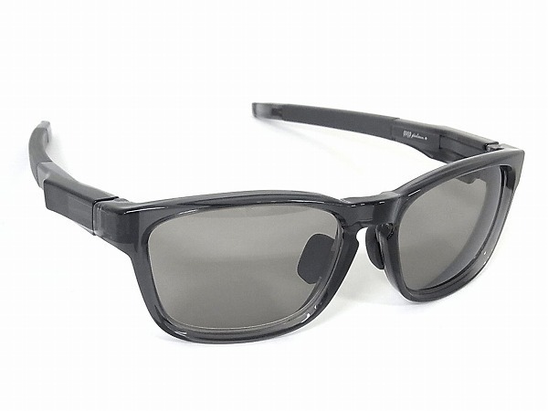 1円 ■新品同様■ 999.9 フォーナインズ ロゴ F-15SP 度入り デザインサングラス メガネ 眼鏡 ブラック系×グレー系 G8260lN
