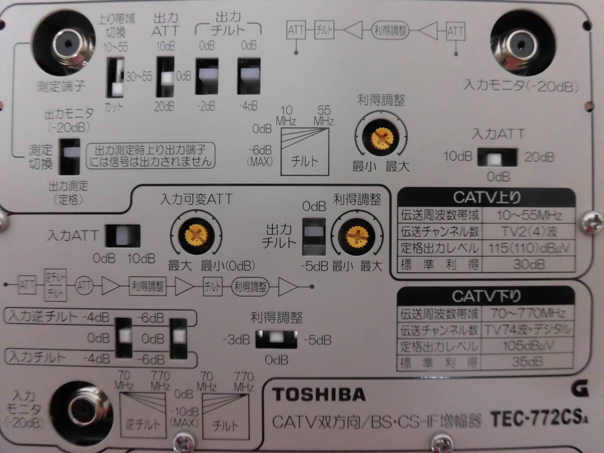 MASPRO マスプロ CATV⁄UHF・BS・CS BOOSTER ブースター 7UBCAW33 (中古