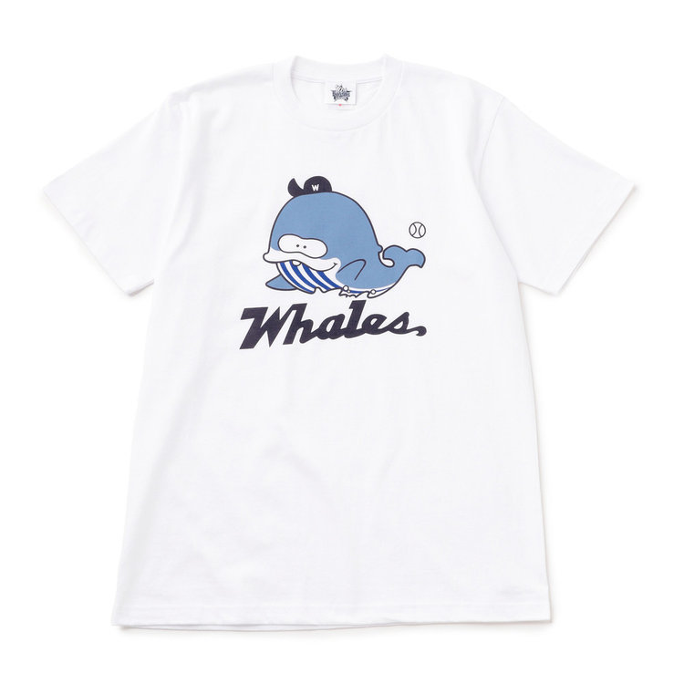横浜大洋ホエールズ クーちゃん 復刻 Tシャツ M or L 白 横浜DeNA