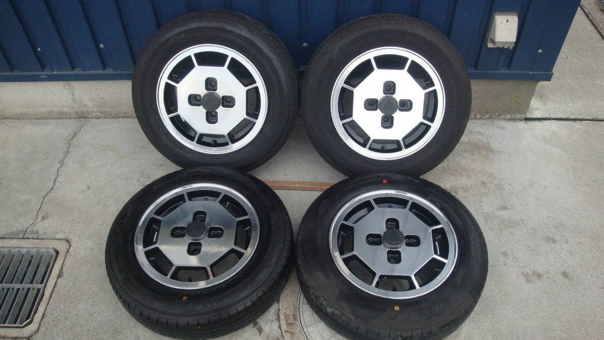 希少!ALMEX アルメックス 13インチアルミ+BS ネクストリー 145/80R13 2 