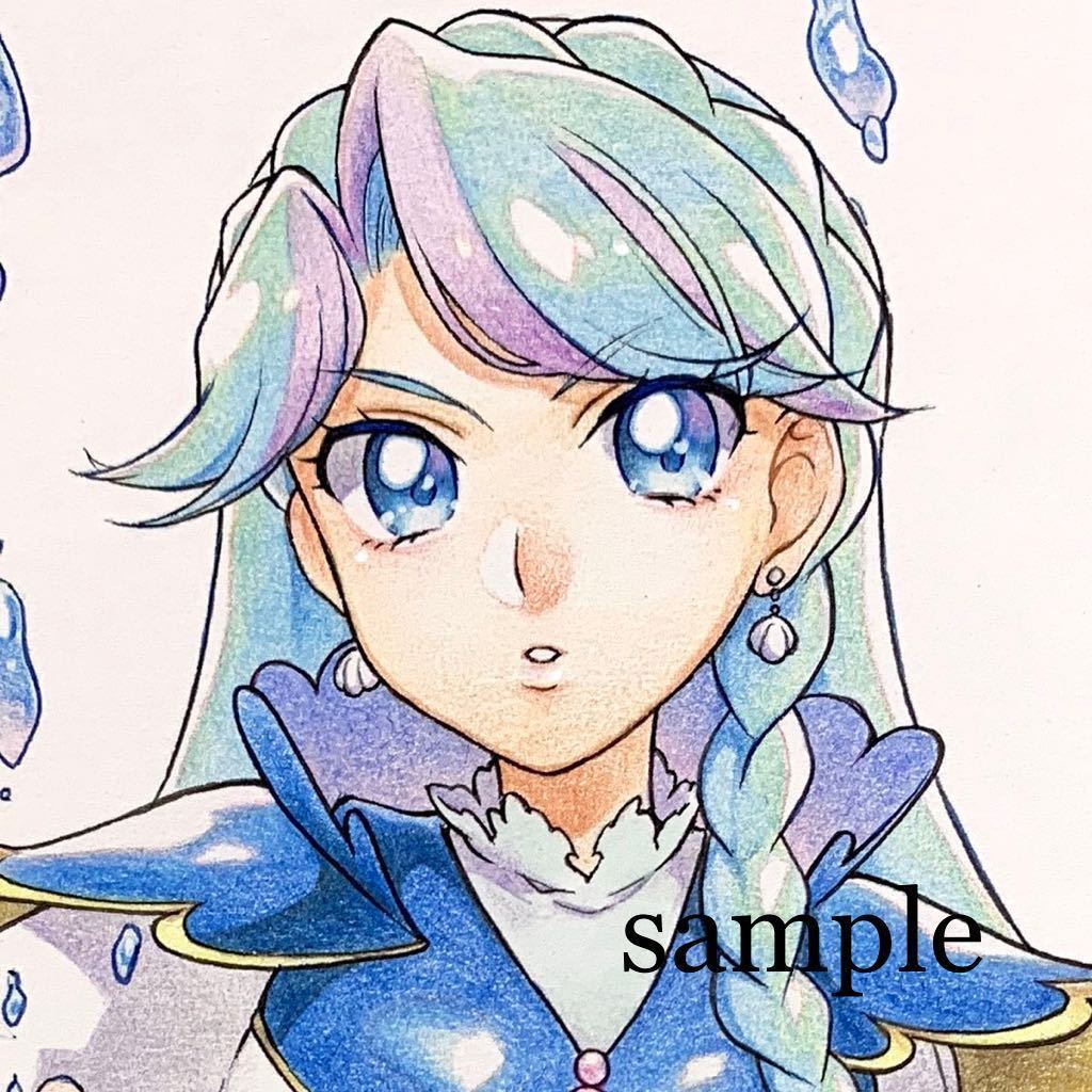 手描き同人イラスト キュアマーメイド 衣装アレンジ Go プリンセスプリキュア 色鉛筆 B6サイズ 手描きイラスト 売買されたオークション情報 Yahooの商品情報をアーカイブ公開 オークファン Aucfan Com