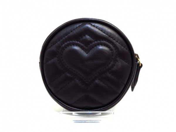 グッチ GUCCI コインケース 575160 GGマーモント レザー 黒 財布