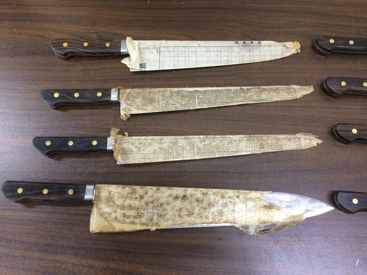 Yahoo!オークション - 本源正則 大牛刀 玉鋼 尺2寸(360mm) ☆中古