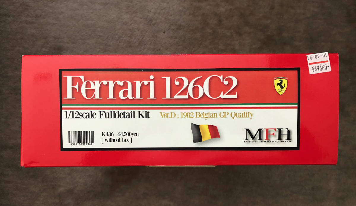 Ferrari 126C2 MFH 1⁄12 | Belgian Prix Grand Winner Built Model