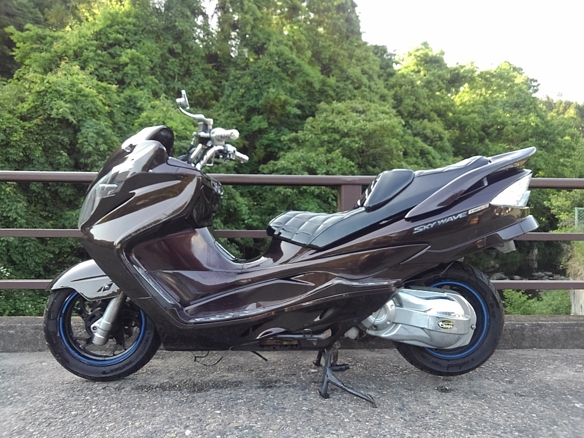 CJ44A タイプS スカイウェイブ 22572km 4st FI車 現状販売 エンジン