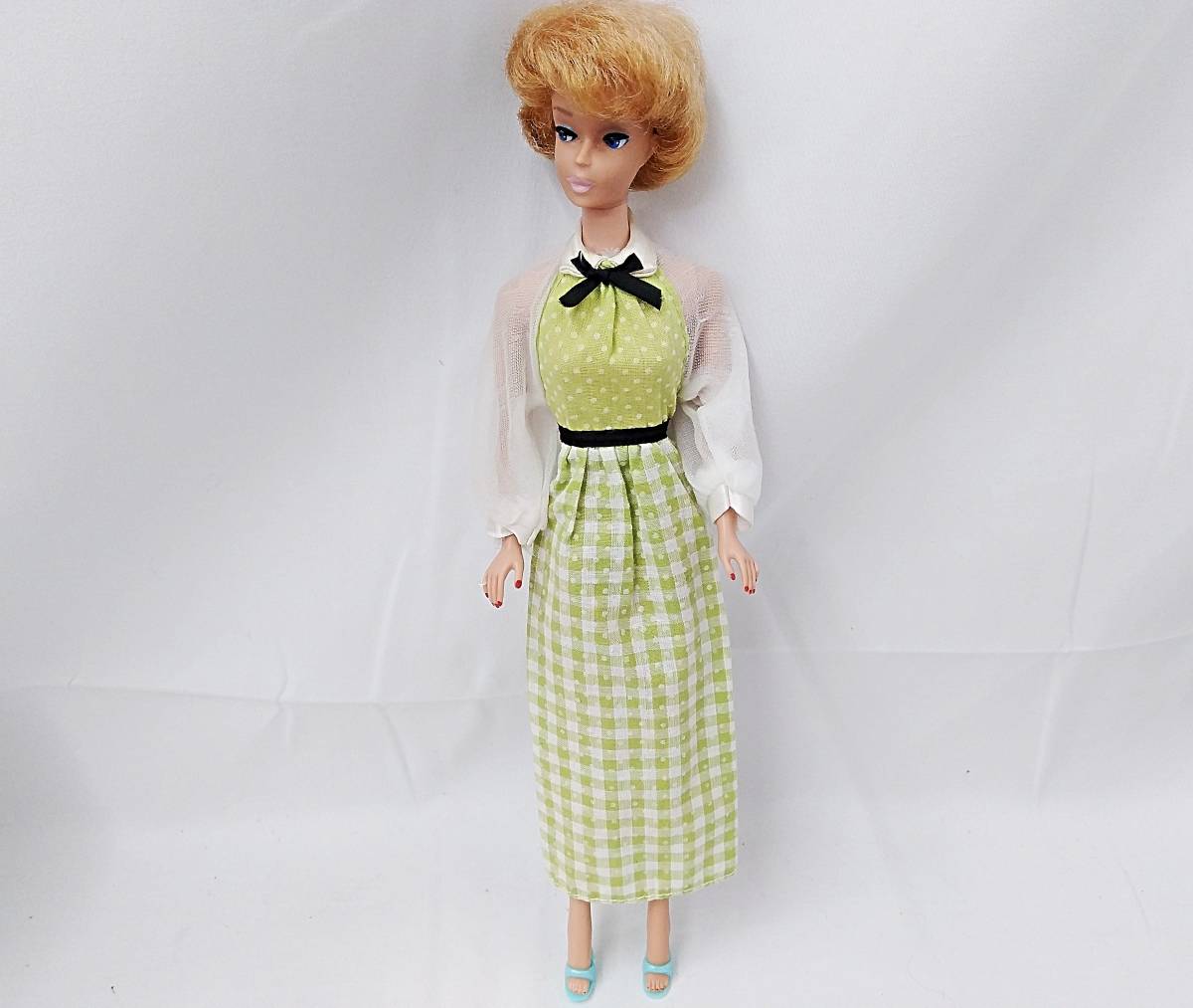 Barbie Quick Curl KELLY Doll's Original Green Gingham Dress