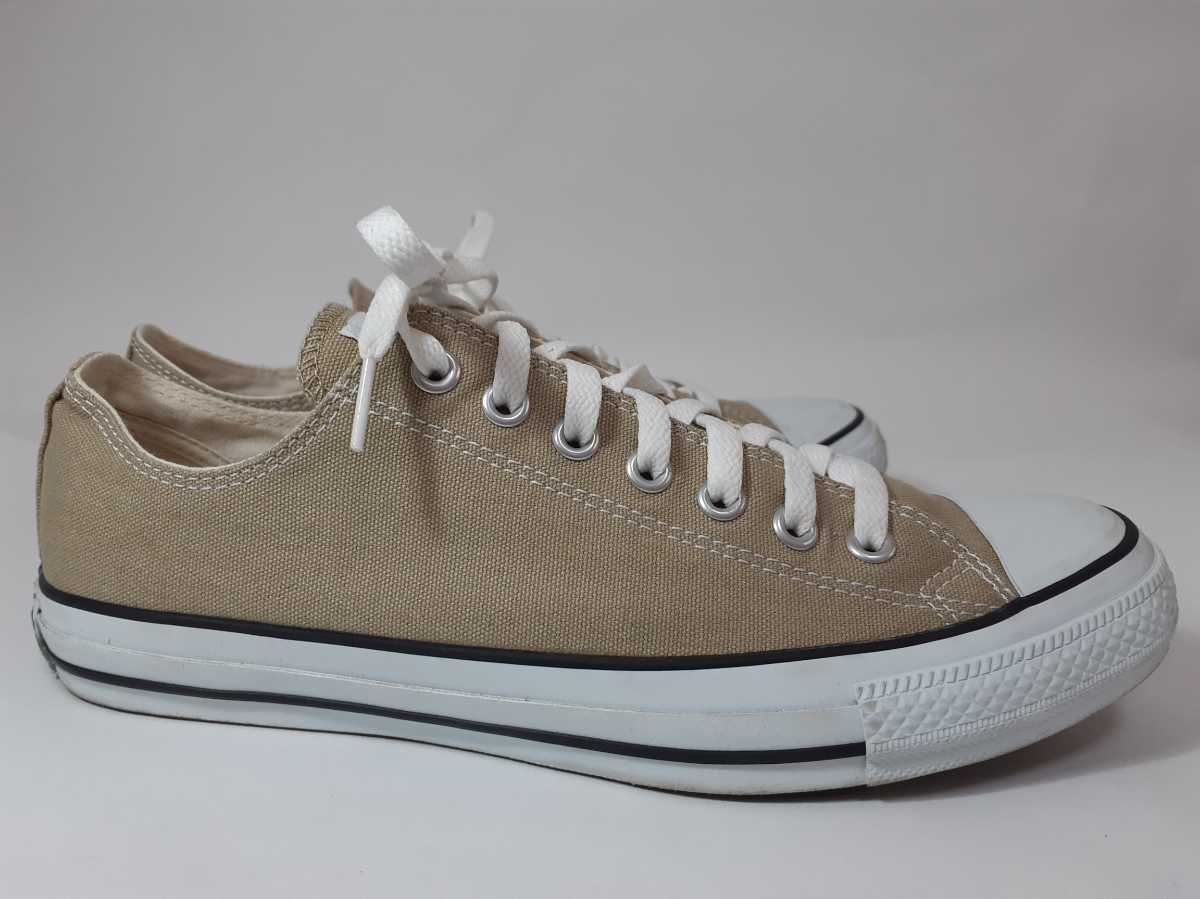 ★美品　CONVERSE コンバースオールスター ローカット シューズ ベージュ 28cm
