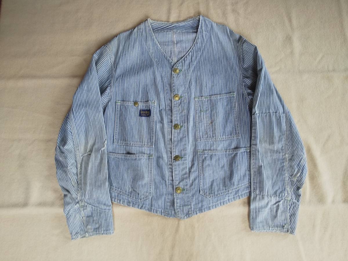 50s Oshkosh エンジニア ジャケット ビンテージ 筆記体 40s 60s レイル