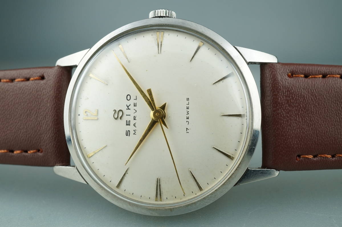 【低価，定番人気】 セイコーマーベル 17石 手巻き Sマーク SSケース SEIKO MARVEL アンティーク(グランドセイコー)｜売買されたオークション情報、yahooの商品情報をアーカイブ公開 - オークファン グランドセイコー