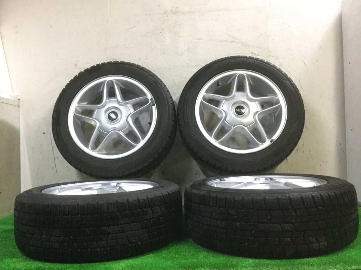 最安値，定番 BMW ミニクーパーS クラブマン R55 純正 6.5JX16 EH2 IS48 PCD100 タイヤホイール 4本セット(スタッドレスタイヤ)｜売買されたオークション情報、yahooの商品情報をアーカイブ公開 - オークファン 4穴