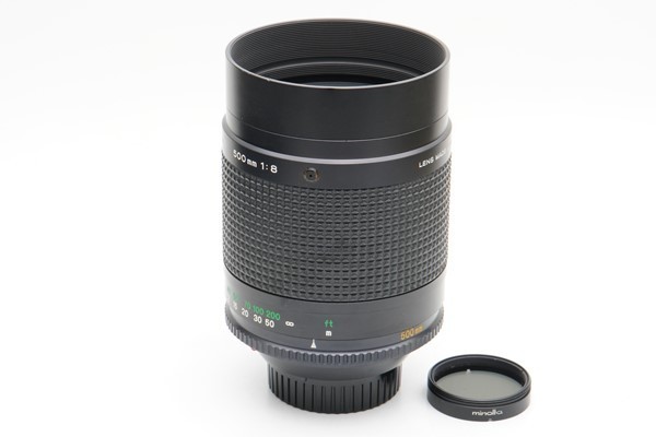 ミノルタ　Minolta RF-Rokkor 500mm/F8 Minolta 500mm RF - Rokkor-X Lens Mirror Review Used f8 MINOLTA