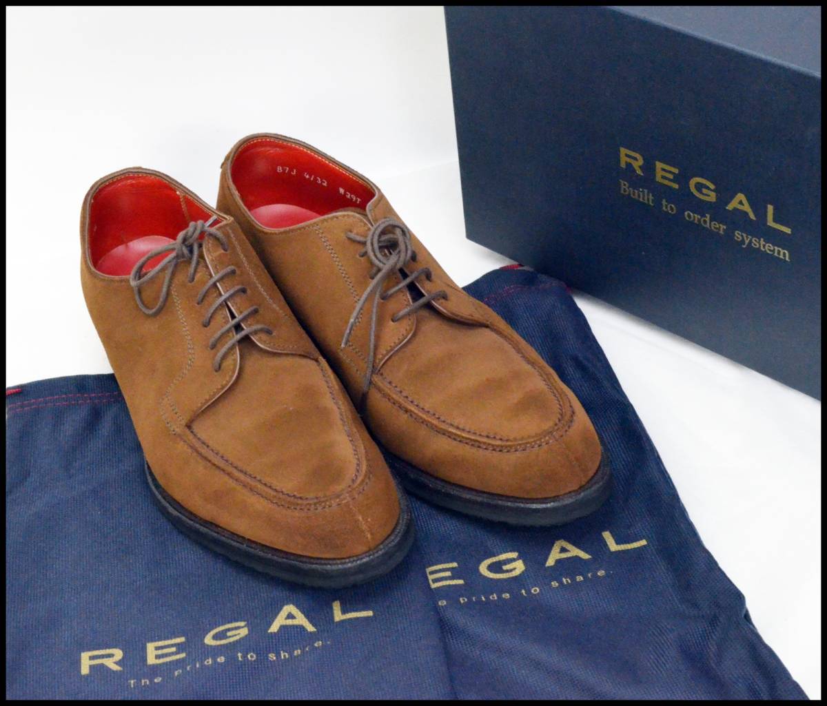 リーガル REGAL Uチップ ビジネスシューズ 比較的美品 25cmの スエード 