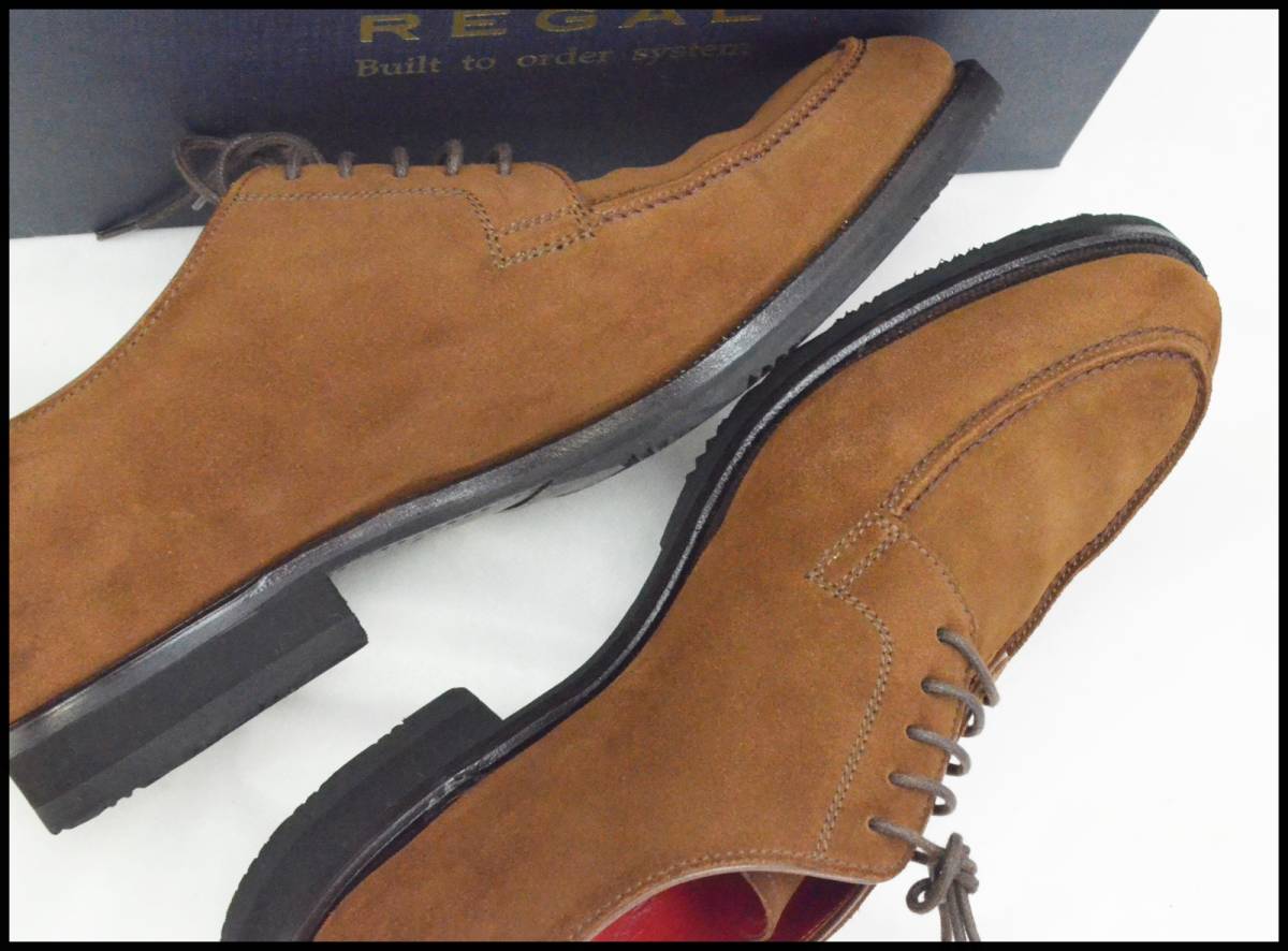 リーガル REGAL Uチップ ビジネスシューズ 比較的美品 25cmの スエード 