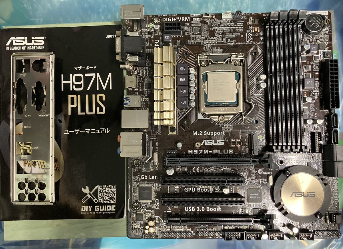 送料無料 ASUS H97M-PLUS MicroATXマザーボード LGA1150 Intel Core i3
