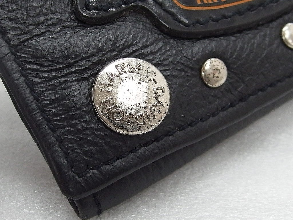 ハーレーダビッドソン HARLEY DAVIDSON レザー財布 三つ折りウォレット