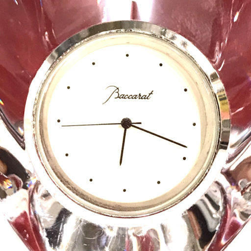 Baccarat ハート型置時計　バカラクリスタル Baccarat ハート型置時計 バカラクリスタル バカラ（Baccarat） 【質